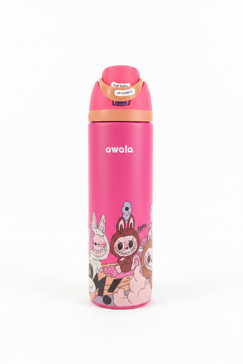Owala FreeSip Stainless Steel Water Bottle Labubu 710ml