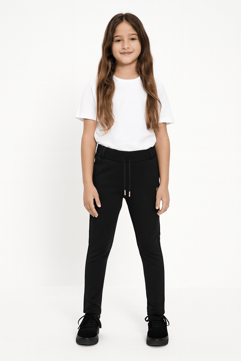 POMPdeLUX Girl's Black Merle Pull On Trousers |POMPdeLUX in Lebanon