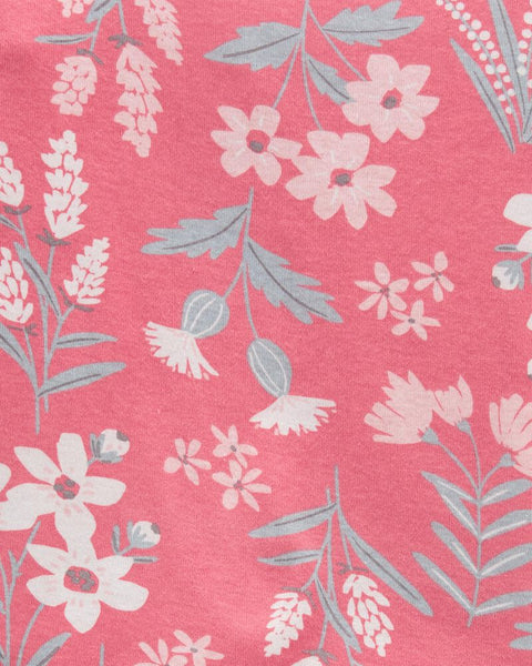 Carter's Girl's Pink Long Sleeve Pajamas Set (4 Pieces ) 2M064410 WSD16