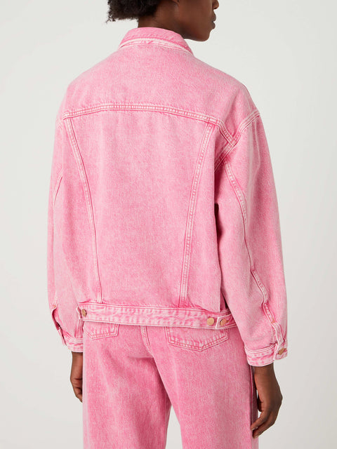 Wrangler Women's Fuchsia Jumbo Trucker Jacket | Wrangler In Lebanon