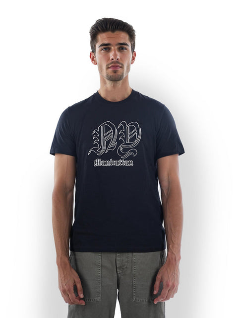 Celio Men's Black Printed Straight Fit Cotton T-Shirt | Celio in Lebanon
