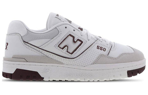 New Balance Unisex White & Burgundy 550 Sneakers | New Balance In Lebanon