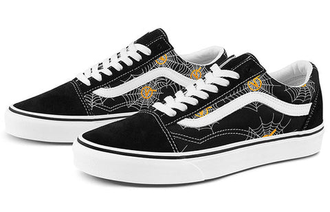 Vans Unisex Black Spider Web Old Skool Sneakers | Vans In Lebanon