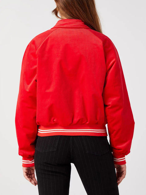 Wrangler Women's Red Bomber Jacket  | Wrangler In Lebanon
