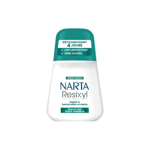 Narta Resixyl deodorant bottle on a white background