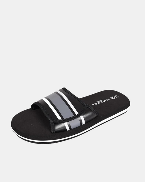 Brave Men's Black Slipper 101256469   AMS196  shr