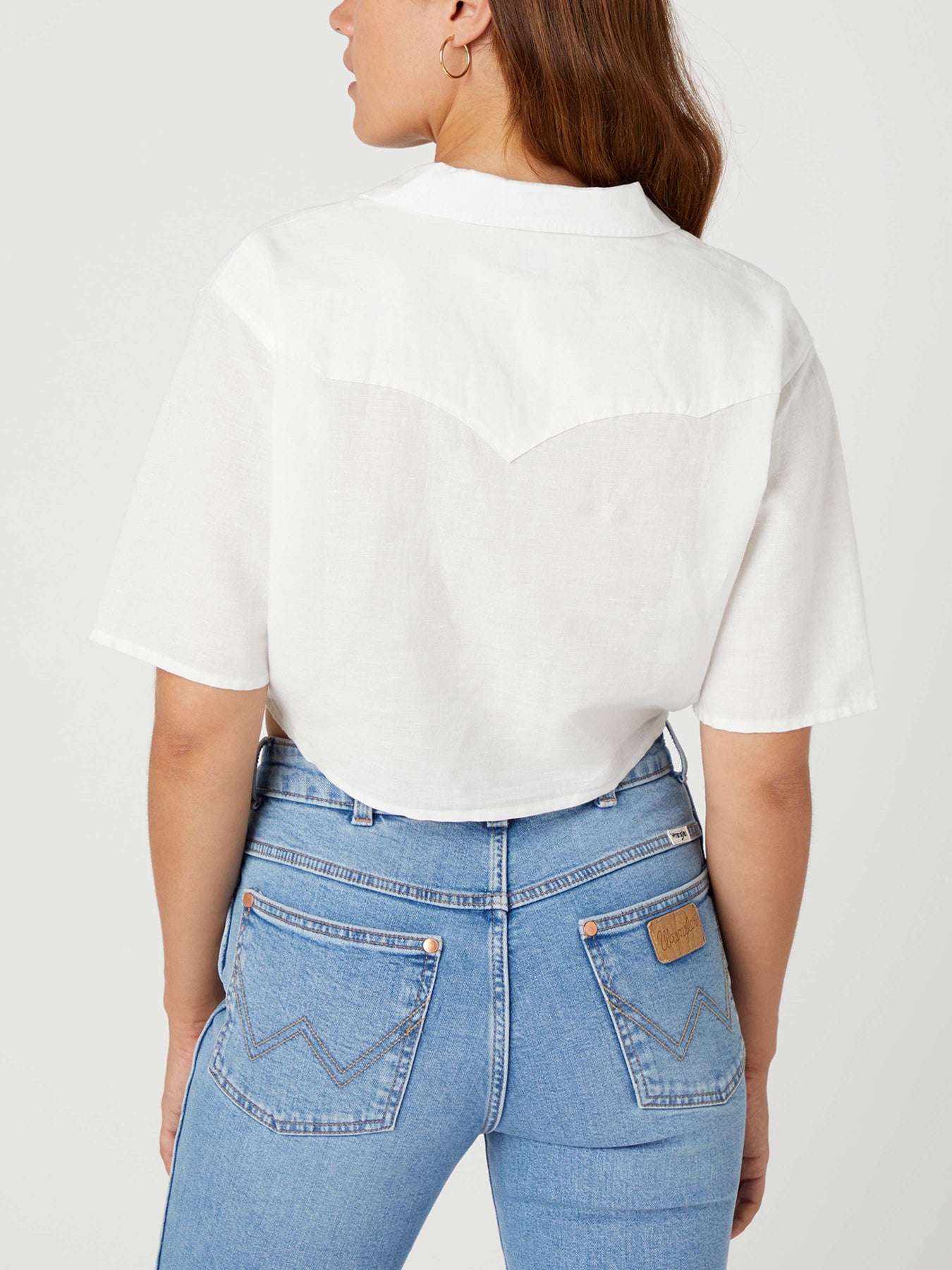 Wrangler Women's White Tie Resort Shirt | Wrangler In Lebanon