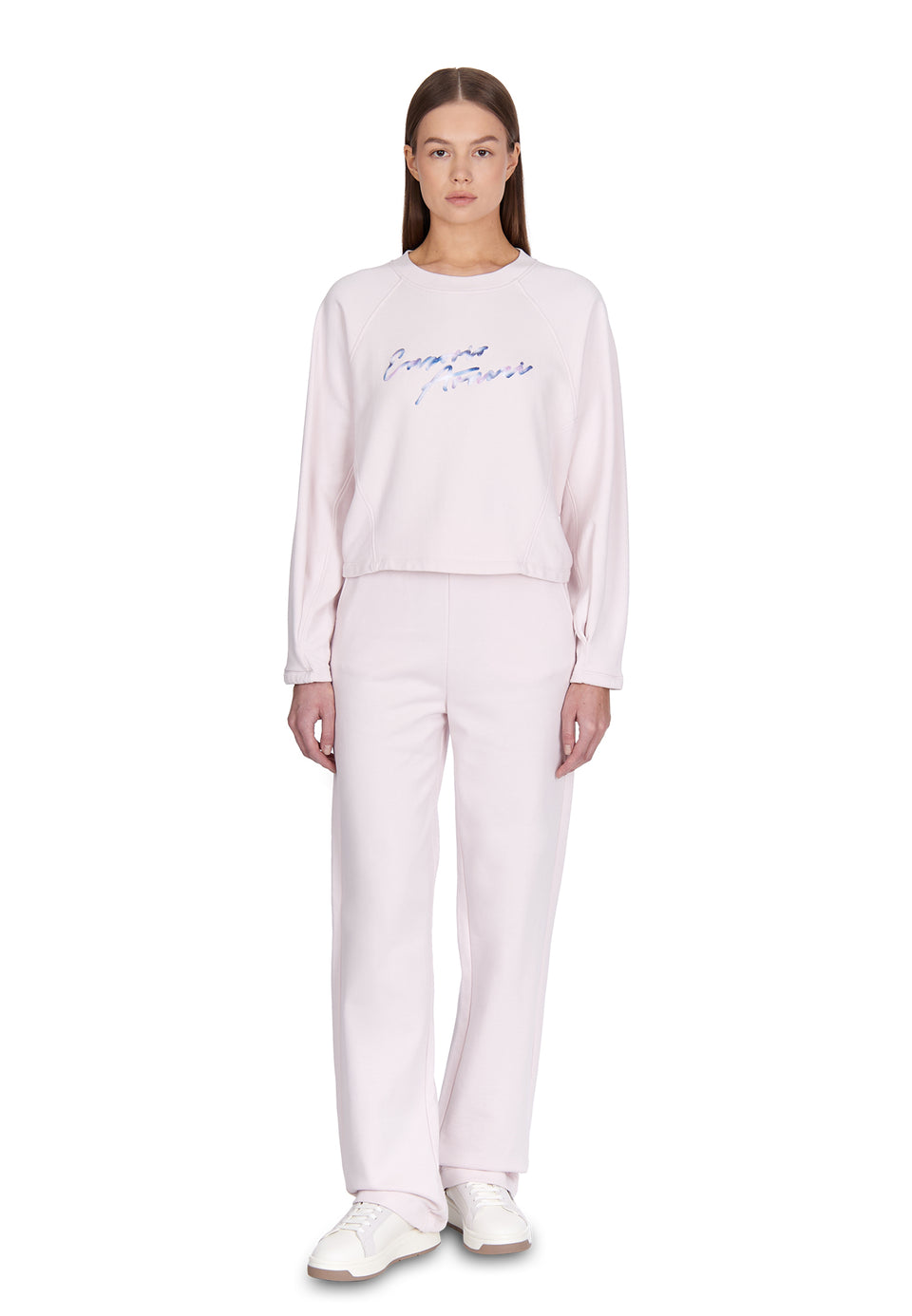 Emporio Armani Women's Light Pink Logo Printed 2 pcs Set|Emporio Armani In Lebanon