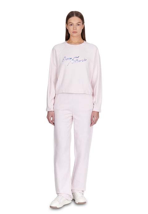 Emporio Armani Women's Light Pink Logo Printed 2 pcs Set|Emporio Armani In Lebanon