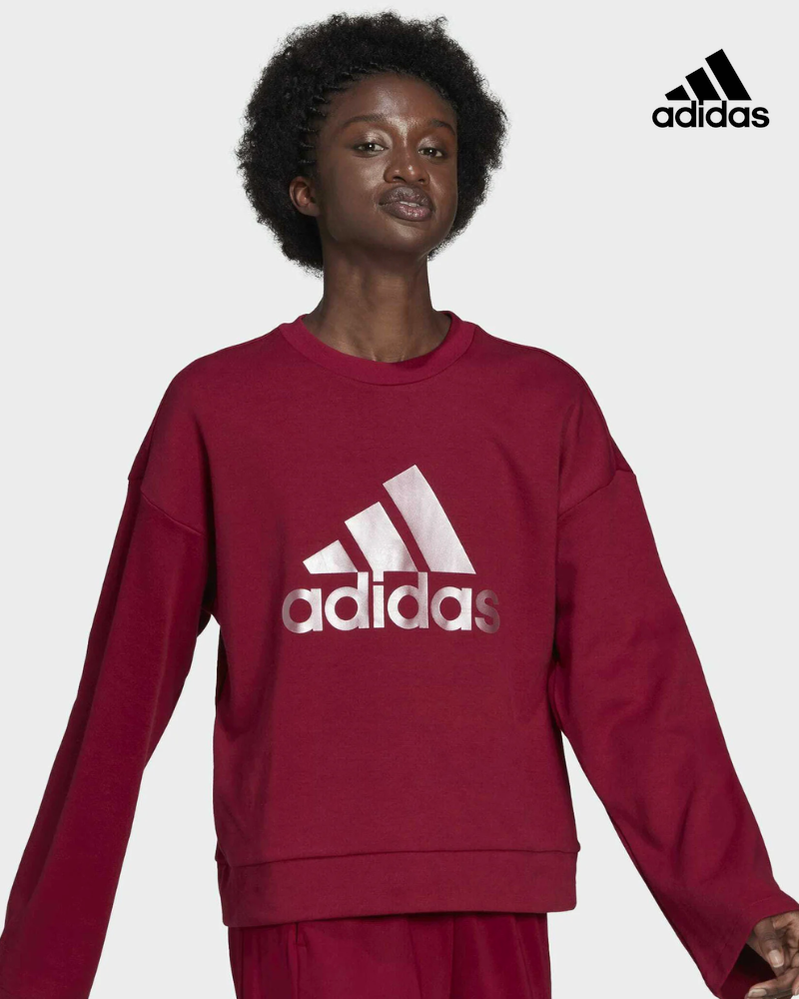 Adidas Women s Burgundy Sweatshirt HB1478 FE977 shr SuperDokan