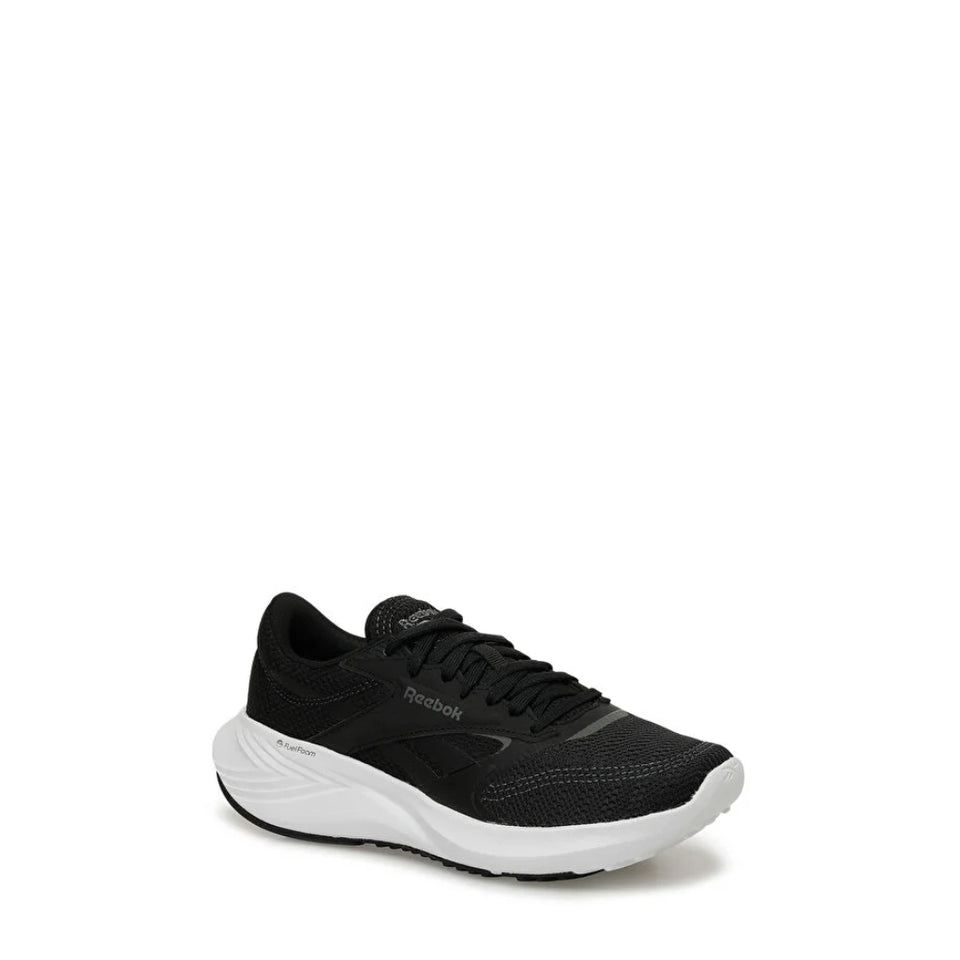 Black loafer shoe on a white background