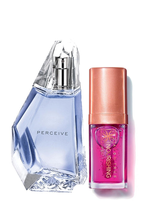Avon  Women's Perfume and Nourishing Lip Oil Package AV36