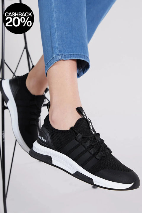 Tonny Black Unisex Black & White Sneakers | Tonny Black In Lebanon