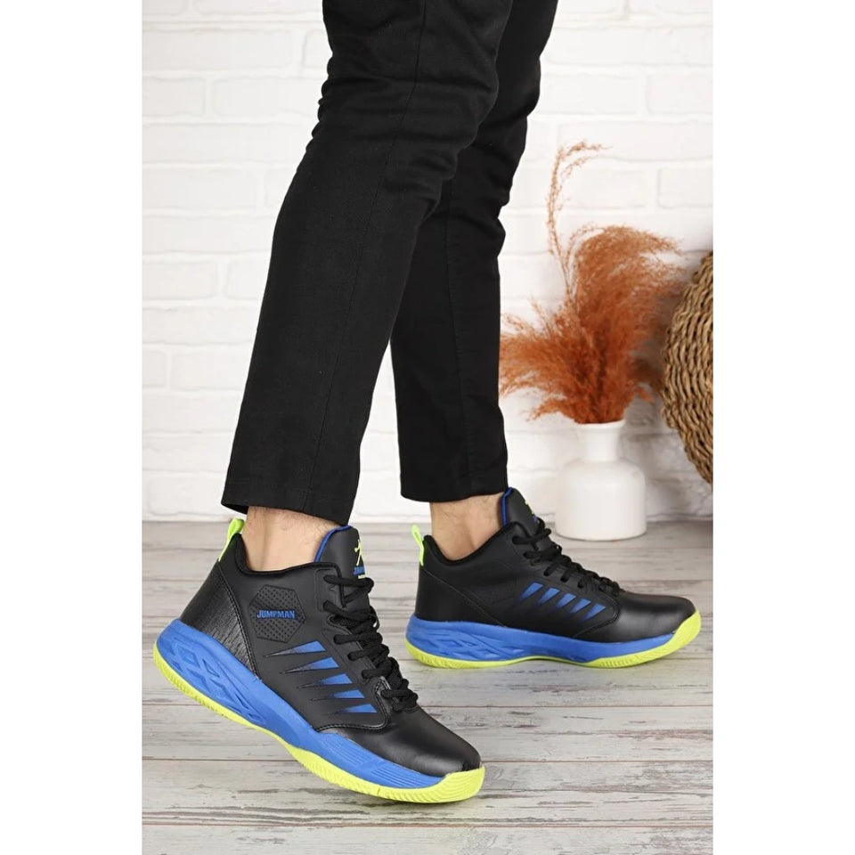 Jump Men's Multicolor 27800 Basketball Sports Sneakers