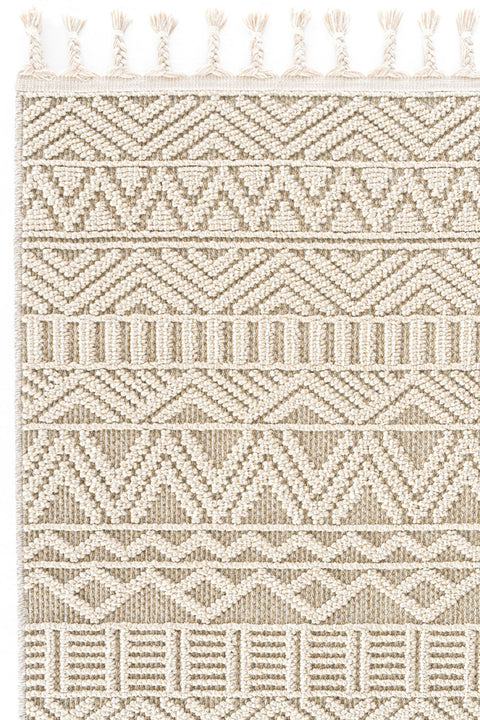 SD Home Beige  Ethnic Pattern Carpet 80X200 TR396