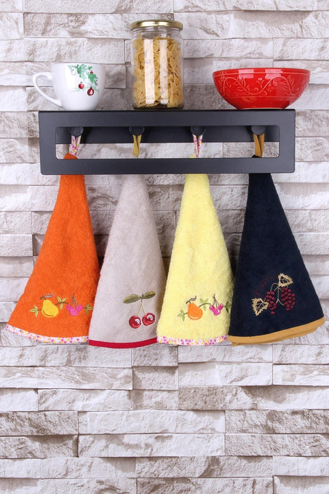 SD Home 100% Cotton 4-Piece Mixed Colors Kitchen Towel(ma28) shr