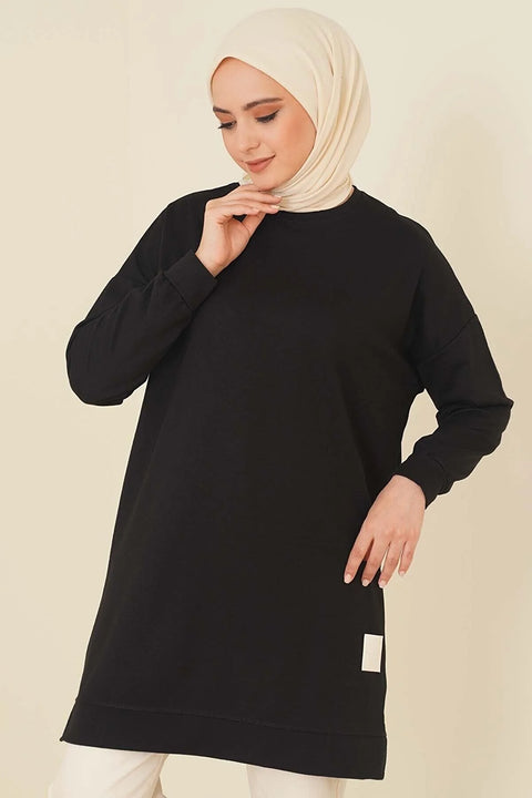 SD Women's  Crew Neck Embroidered Long Hijab Tunic (an24)
