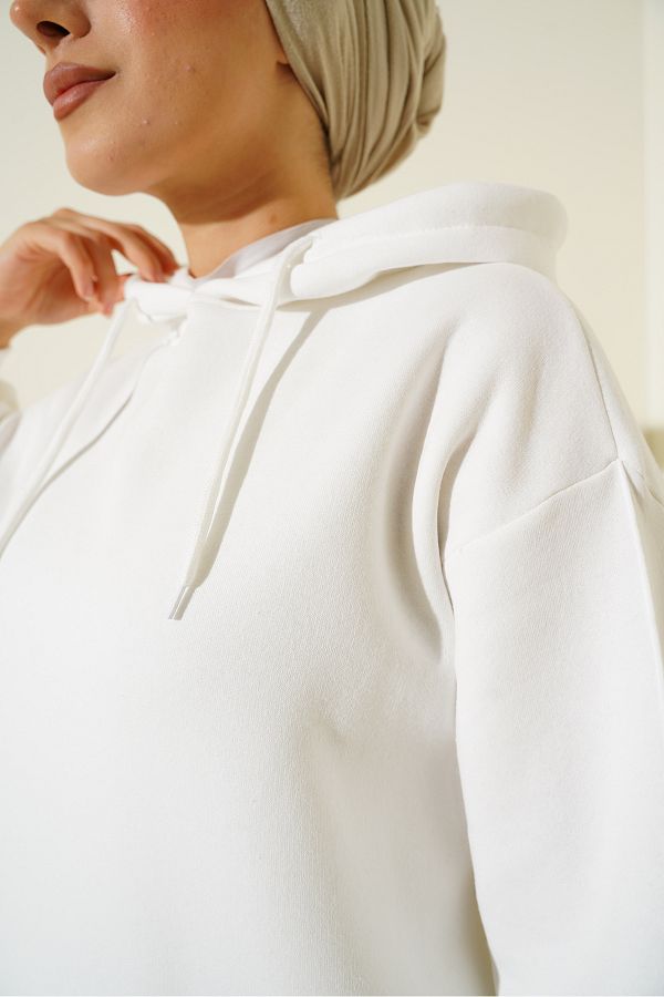 Happiness Women's White Oversize Tracksuit Set | Happiness In Lebanon