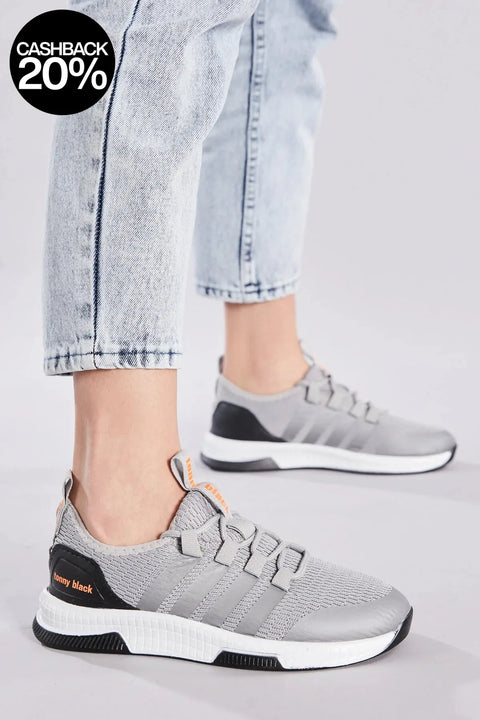 Tonny Black Unisex Light Grey Smoked Sneakers | Tonny Black In Lebanon