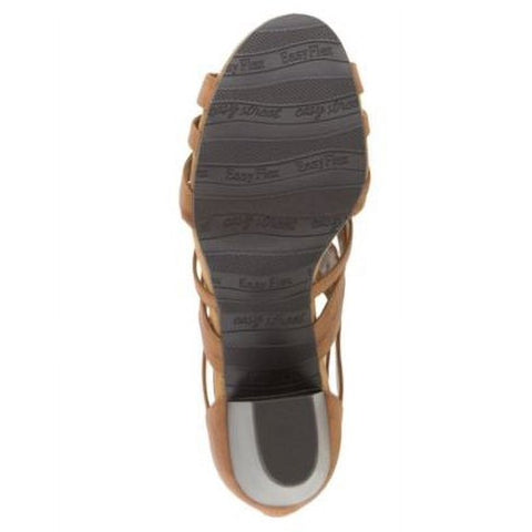Easy Street Women's Cognac Amaze Block Heeled Sandals | Easy Street In Lebanon