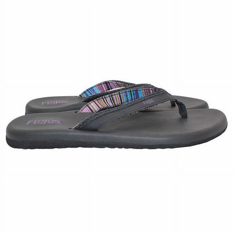 Flojos Women's Black Lavendar Flip Flops Slipper | Flojos In Lebanon