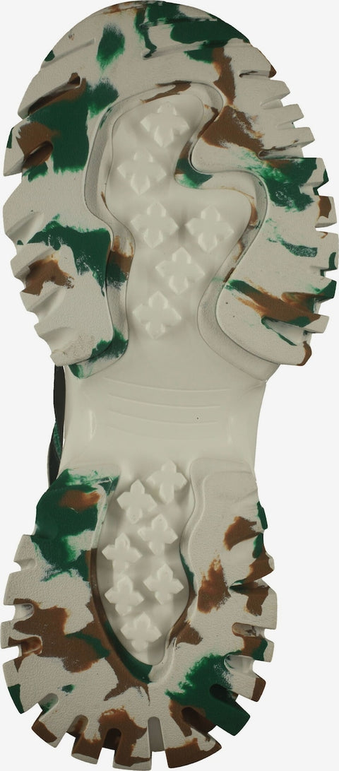 Steve Madden Women's Green & White Synthetic Tailgate Sneakers |Steve Madden In Lebanon
