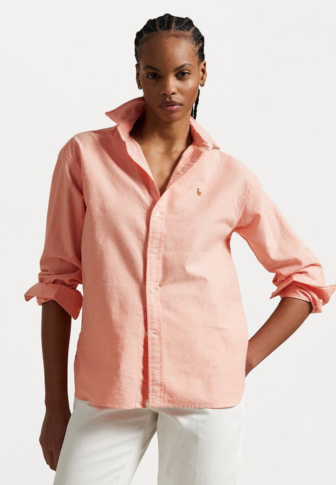 Polo Ralph Lauren Women's Coral Relaxed Fit Cotton Shirt | Polo Ralph Lauren In Lebanon
