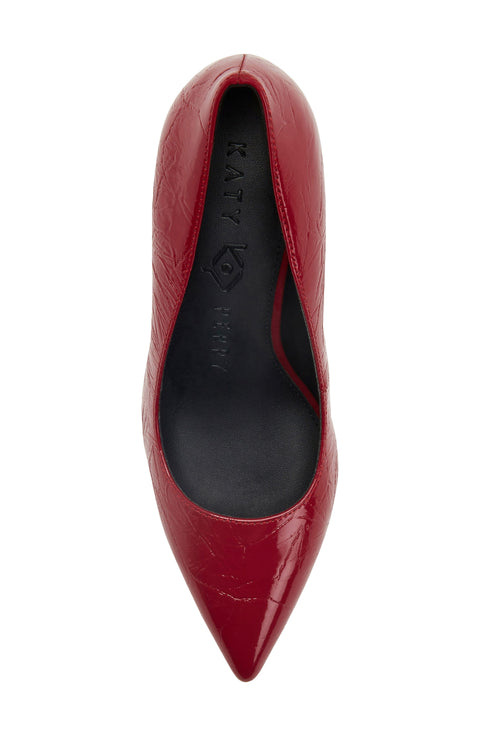 Katy Perry Women's Crimson Red Revival Pointed Toe Pumps | Katy Perry In Lebanon