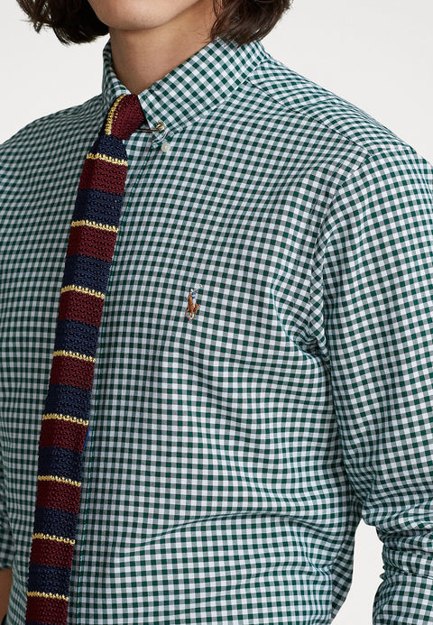 Polo Ralph Lauren Men's Green & White Classic-Fit  Shirt | Polo Ralph Lauren In Lebanon