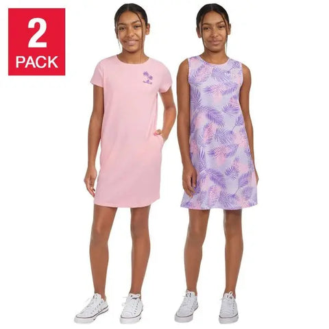Hurley Girl's Pink, Purple 2 Pack Dress |Hurley In Lebanon