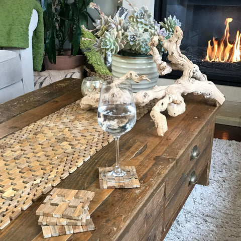 Hip-O Modern Living Handmade Teak Table Mat |Hip-O Modern Living In Lebanon