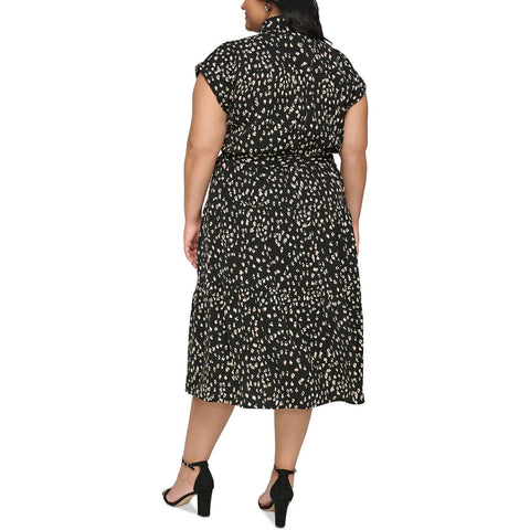 DKNY Women's Black Printed Dress |DKNY In Lebanon