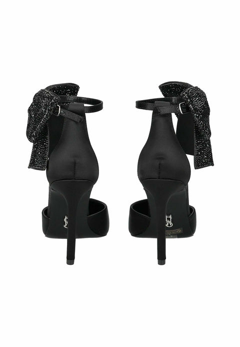 Steve Madden Women's Black Satin High Heels | Steve Madden In Lebanon