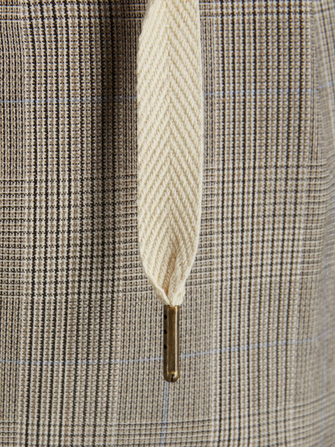 Jack & Jones Men's Beige Loose Fit Pleat-Front Trousers | Jack & Jones In Lebanon