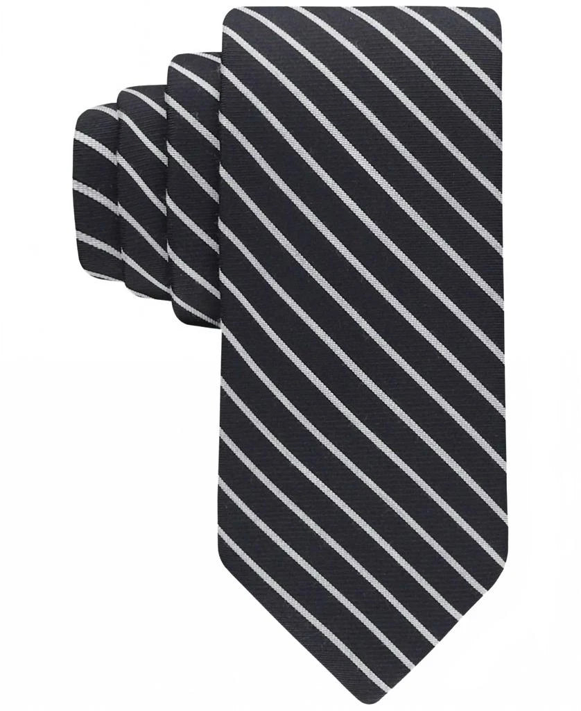 Calvin Klein Men's Black Blake Stripe Tie | Calvin Klein In Lebanon