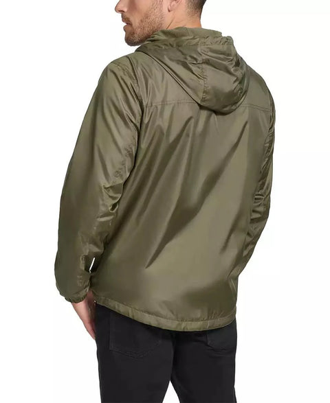 Calvin Klein Men's Olive Green Polar Fleece Lined Windbreaker Jacket | Calvin Klein In Lebanon