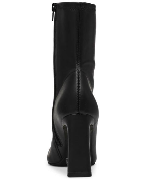 Wild Pair Neptunne Sock Dress Booties, Created for Macy's - Black Smooth