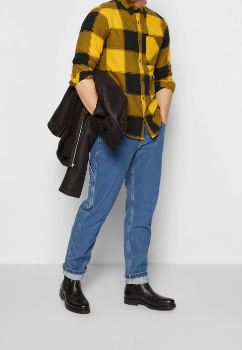 Jack & Jones Men's Yellow & Black Jorowen Check Comfort Shirt | Jack & Jones In Lebanon