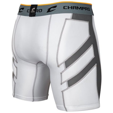Champro Boy's White Wind Up Compression Polyester/Spandex Sliding Short  | Champro In Lebanon