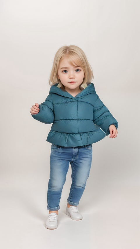 S.Oliver Baby Girl's Petrol Puffer Jacket