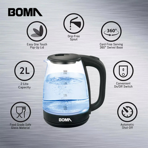 Boma 1500W BM-0605 Electric Kettle 2.0L | Boma In Lebanon
