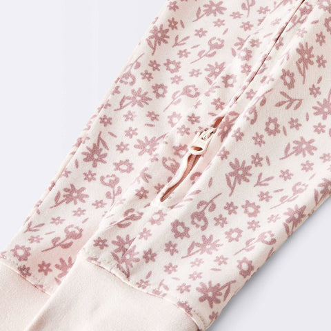 Cloud Island Girl's Pink Floral Smooth Jersey Snug Fit Overall | Cloud Island In Lebanon