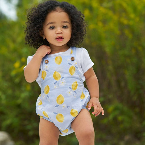 Carter's Baby Girl's White & Blue Lemon Bubble Overalls Set 2 Pieces | Carter's In Lebanon