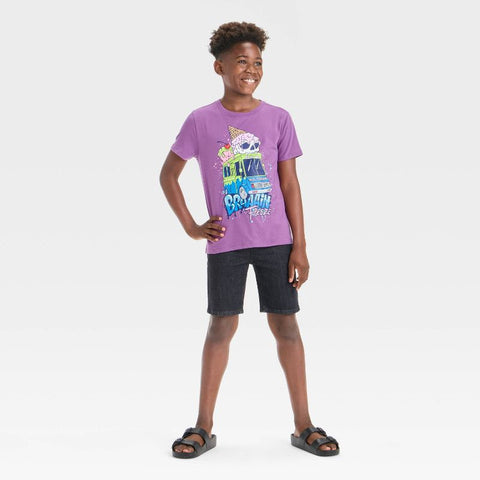 Cat & Jack Boy's Purple Short Sleeve 'Brain Freeze' Graphic T-Shirt | Cat & Jack In Lebanon