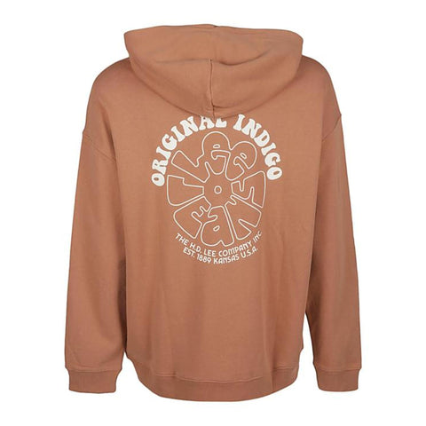 Lee Men's Brown Loose Print Hoodie |Lee In Lebanon