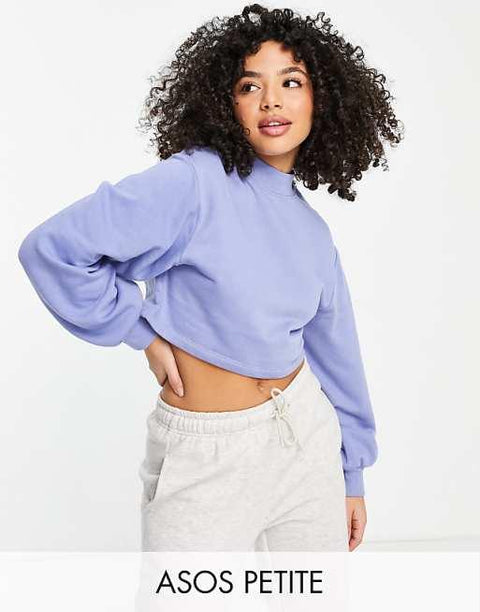 Asos Design Women's Baby Blue Sweatshirt ANF3338