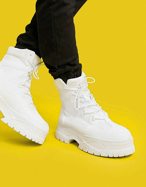 ASOS Design Men's White Boot ANS482(shoes65)