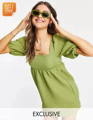Miss Selfridge Women's Khaki Dress ANF767