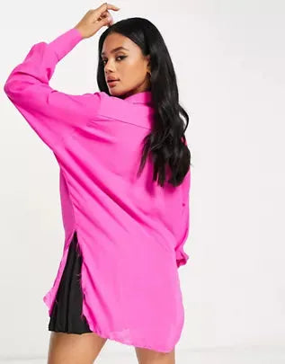 ASYOU Women's Fuchsia  Dress ANF893