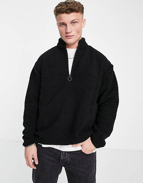 Asos Design Men's Black Sweatshirt 102023420 ANF270   (AN73)(zone 5)